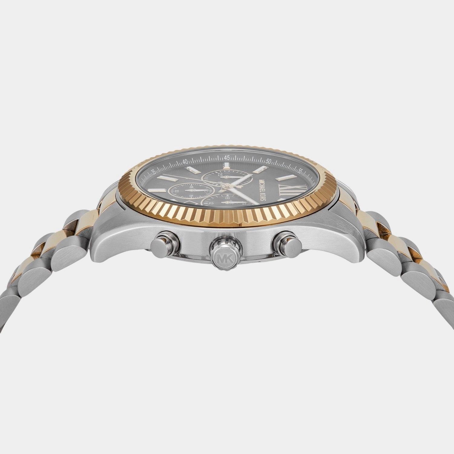 Lexington Men Quartz Black Dial Chronograph Stainless Steel Watch MK9207