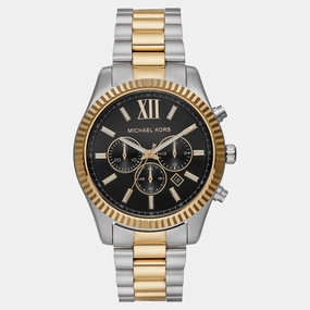 Lexington Men Quartz Black Dial Chronograph Stainless Steel Watch MK9207