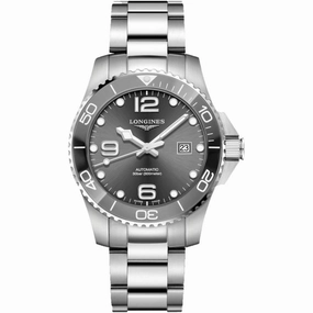 Longines Men's Watch - HydroConquest Automatic Grey Dial Silver Bracelet | L37824766