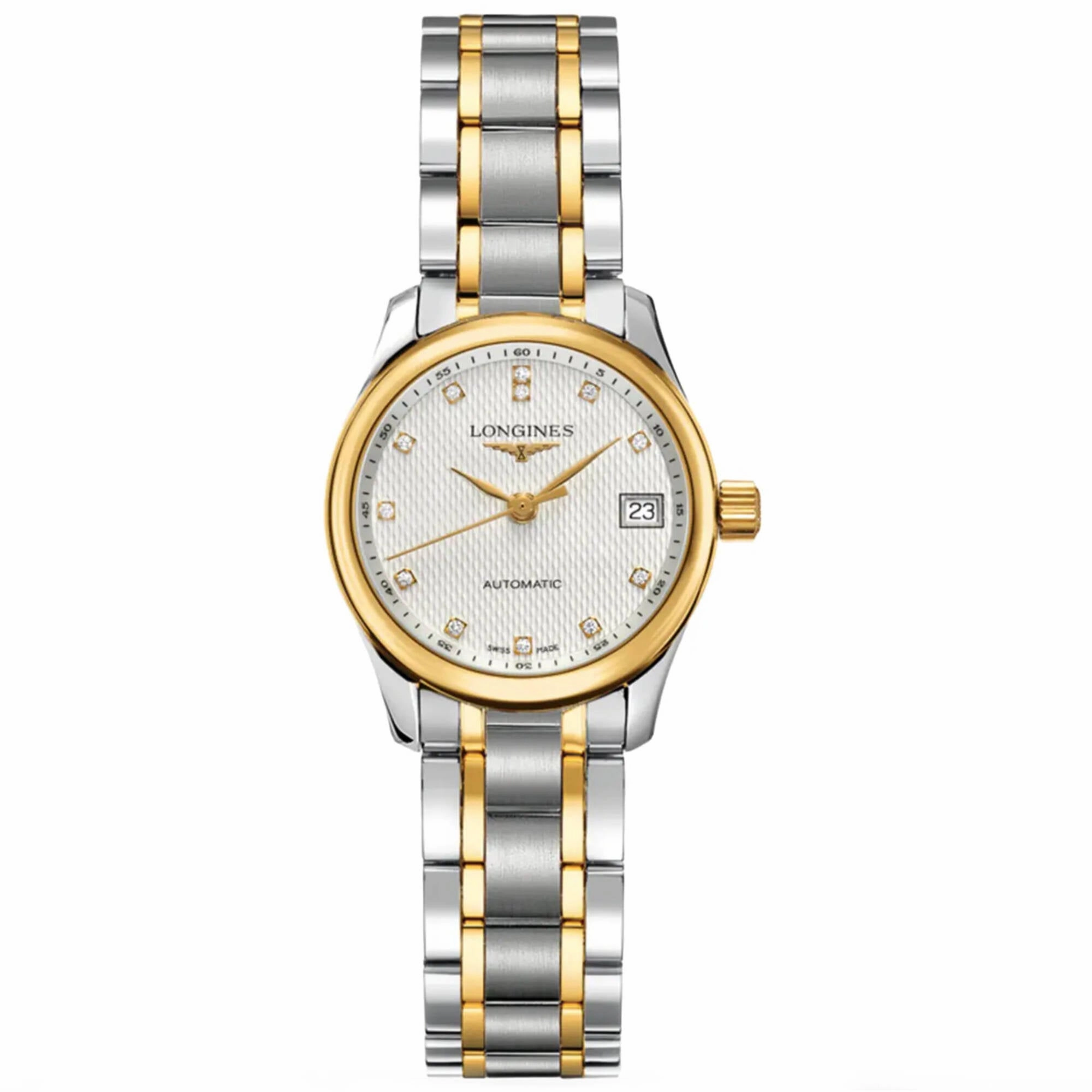 Longines Women's Watch - Master Automatic Silver Dial Two Tone Bracelet | L21285777