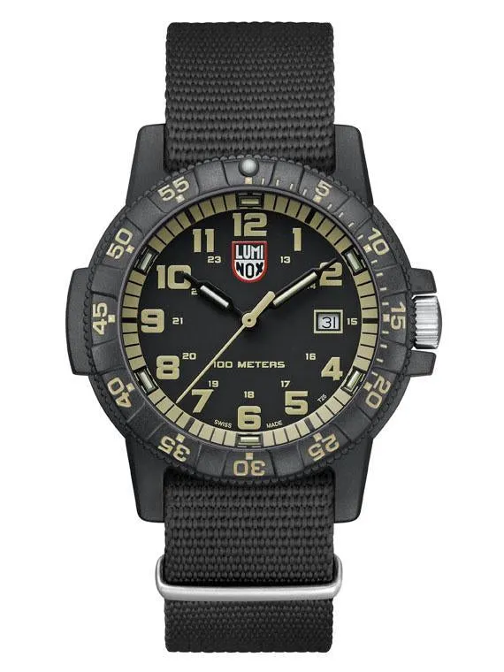 Luminox 0320 Series LEATHERBACK SEA TURTLE GIANT Khaki Mens Watch 0333