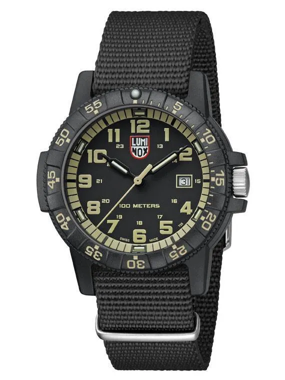 Luminox 0320 Series LEATHERBACK SEA TURTLE GIANT Khaki Mens Watch 0333