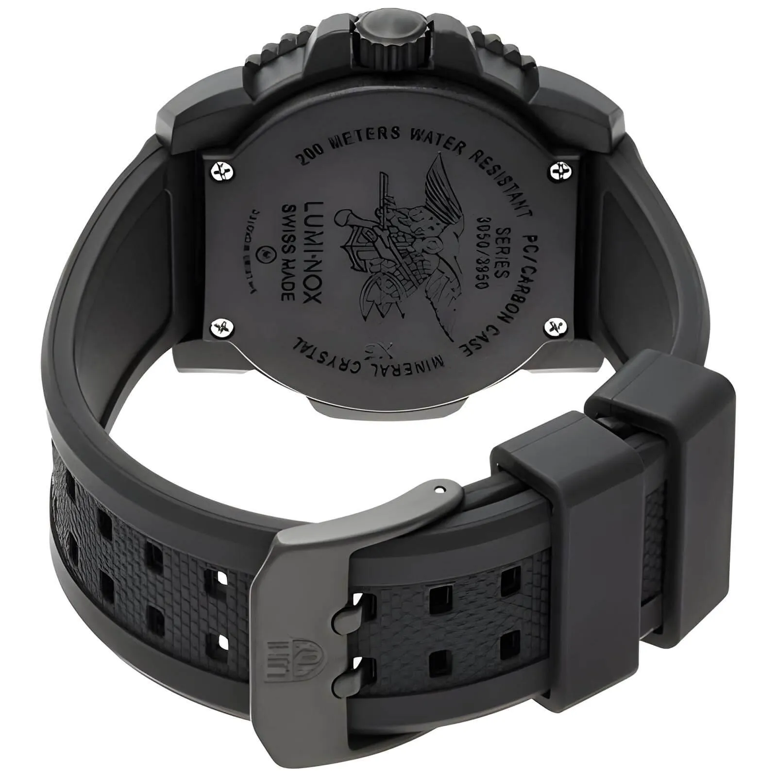 Luminox 3051.BO Men's Navy SEAL Colormark Dive Watch - Rugged Blackout Swiss-Made Timepiece