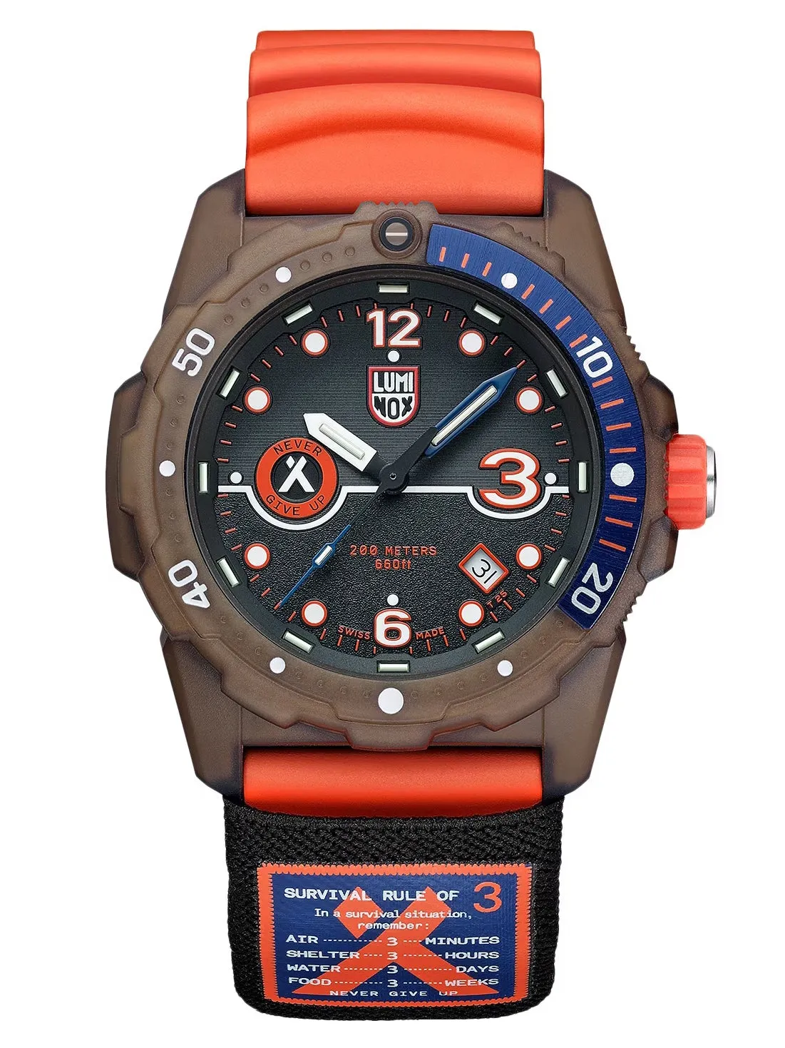 Luminox 3723.R3.1 Bear Grylls Survival SEA 42mm watch
