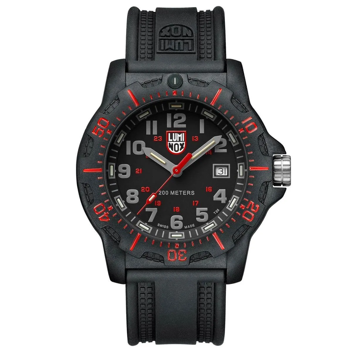 Luminox Men's Quartz Watch - Black OPS 8880 Series Black Dial Rubber Strap | 8895
