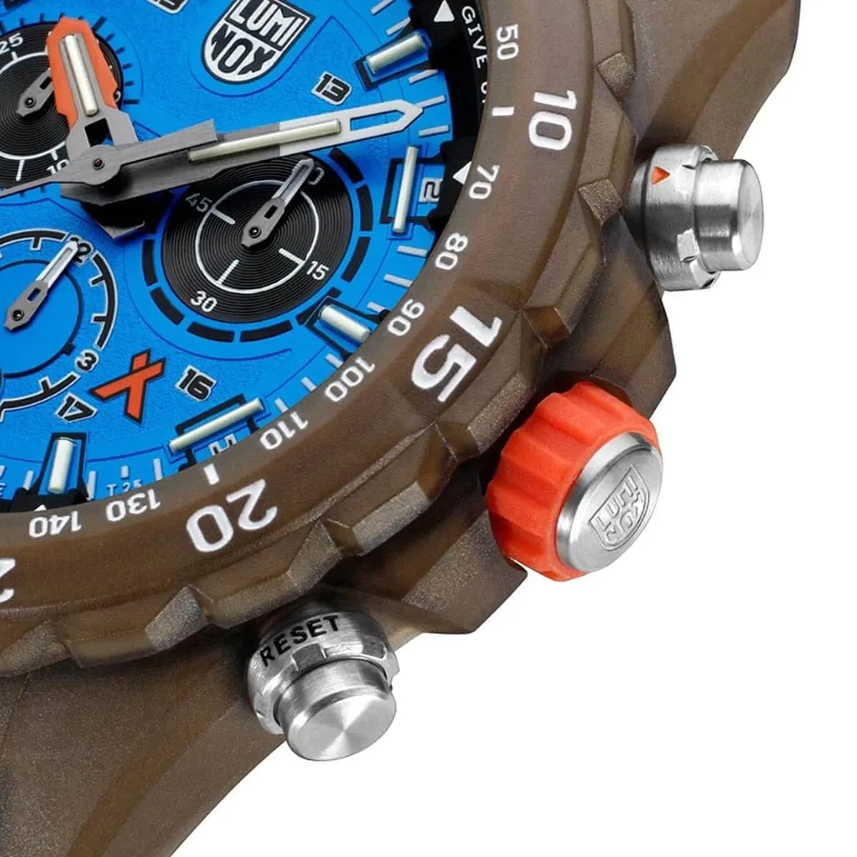 Luminox Men's Watch - Bear Grylls Swiss Quartz Chrono Ocean Blue Strap | XB.3743.ECO