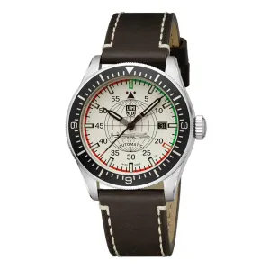 Luminox Men's Watch - Constellation Automatic Date Beige Dial Brown Strap | XA.9607