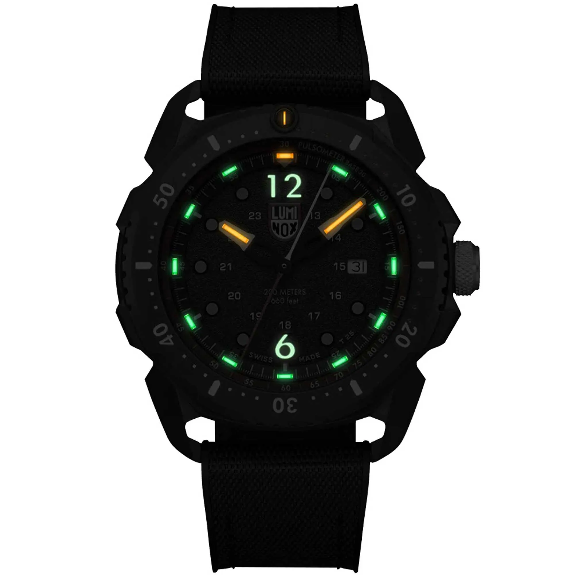Luminox Men's Watch - Ice-Sar Arctic Date Display Black Dial Rubber Strap | XL.1051