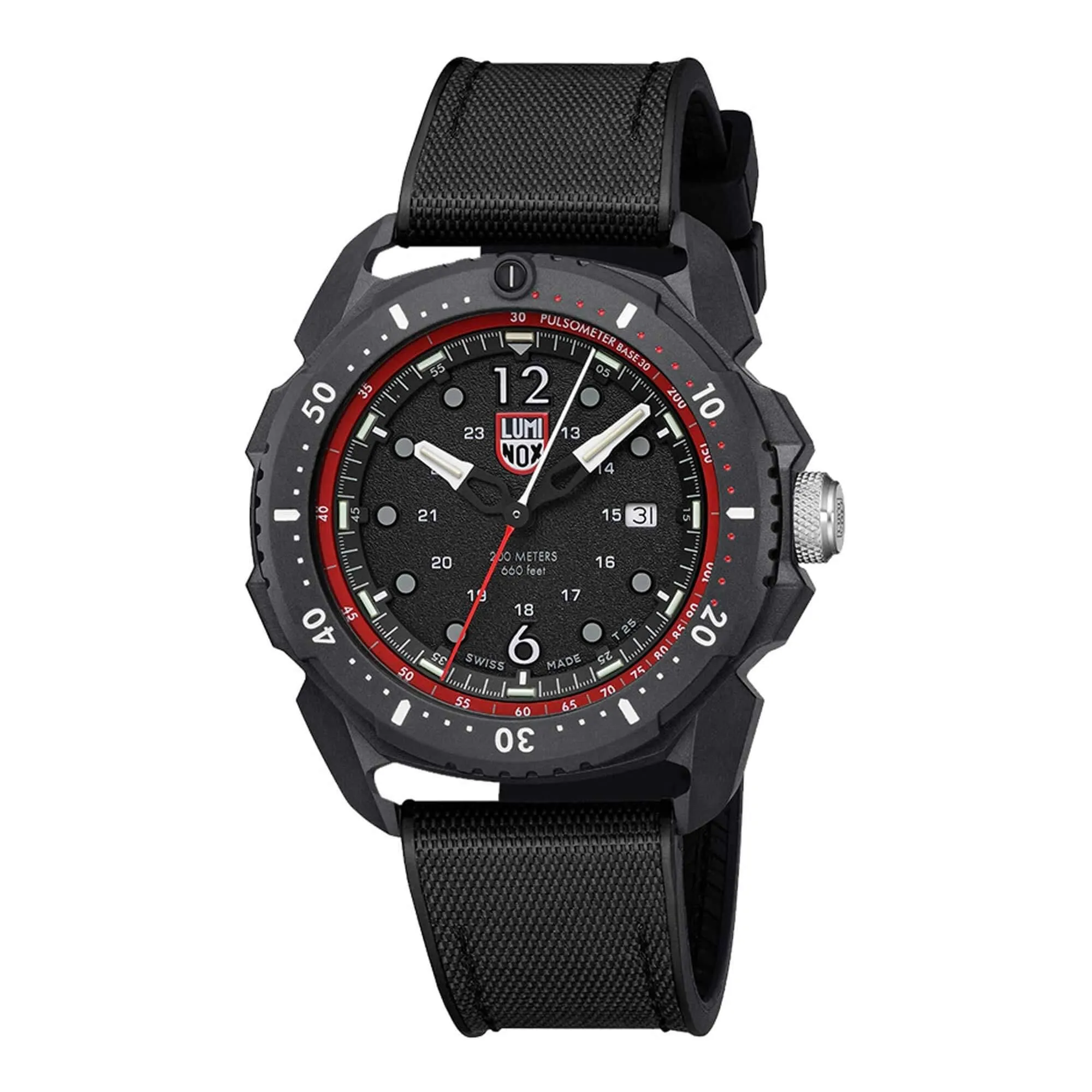 Luminox Men's Watch - Ice-Sar Arctic Date Display Black Dial Rubber Strap | XL.1051