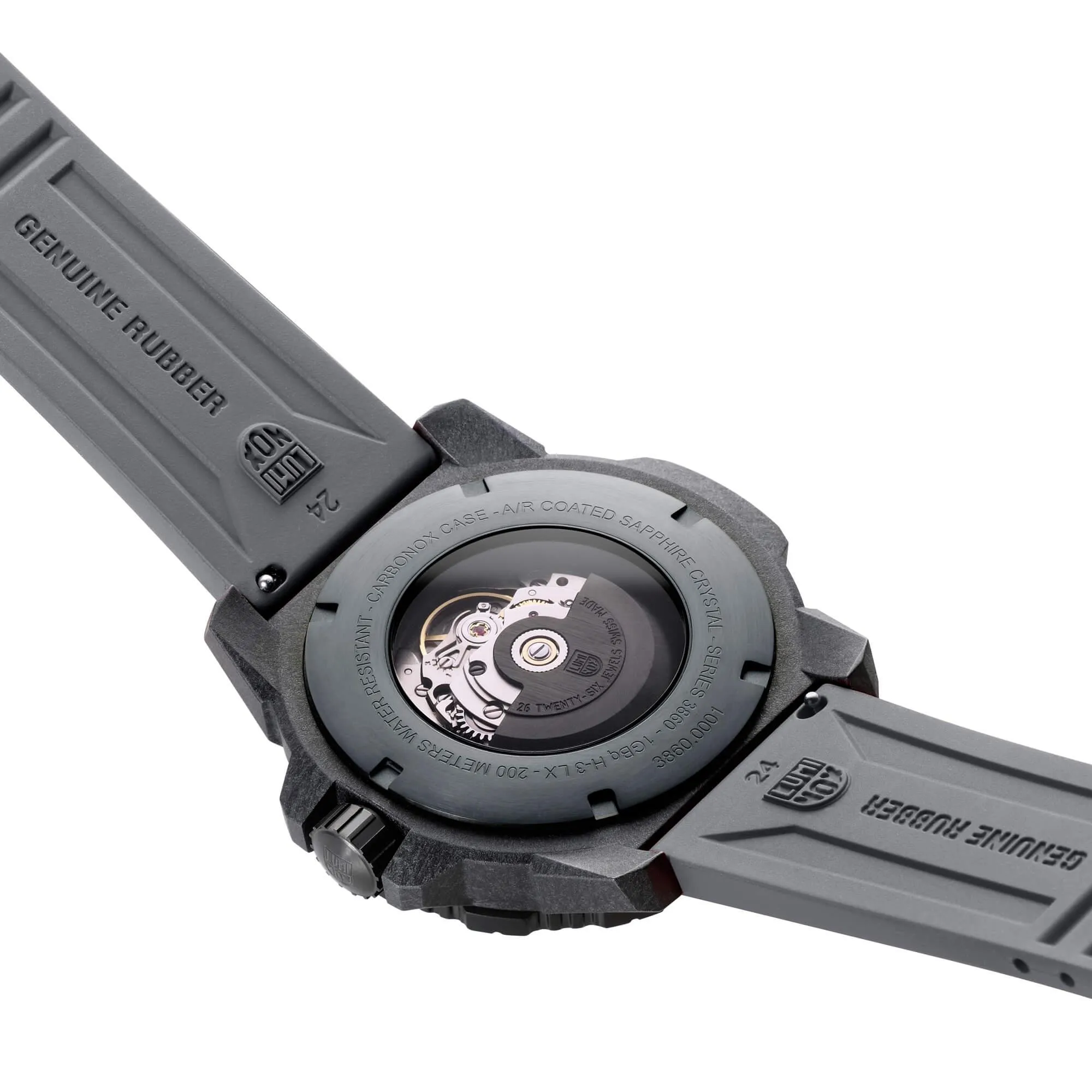 Luminox Men's Watch - Master Carbon Seal Automatic Black Dial Grey Strap | XS.3862