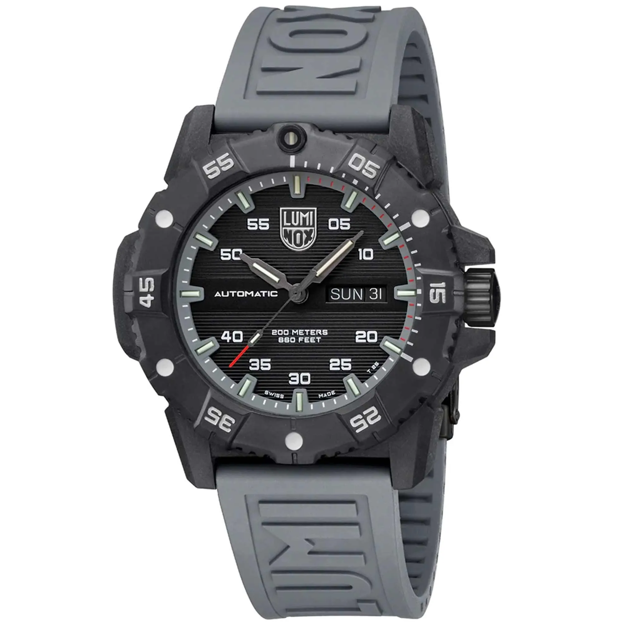 Luminox Men's Watch - Master Carbon Seal Automatic Black Dial Grey Strap | XS.3862