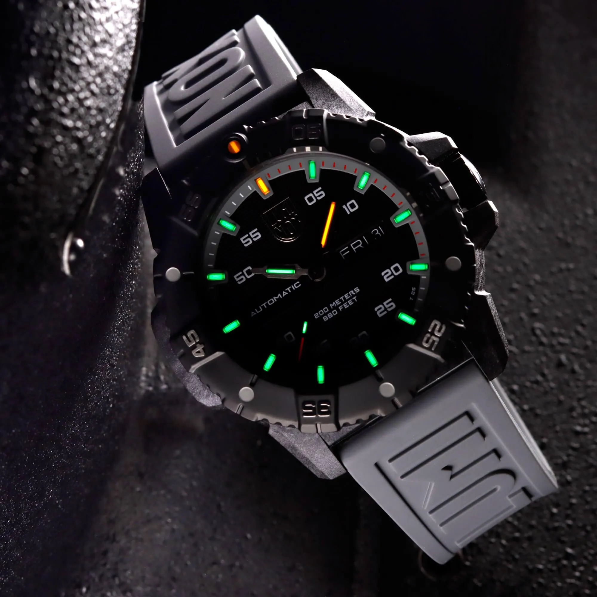 Luminox Men's Watch - Master Carbon Seal Automatic Black Dial Grey Strap | XS.3862