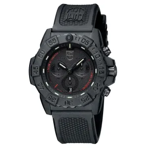 Luminox Men's Watch - Navy Seal Chronograph Military Black Dial Strap | XS.3581.SIS