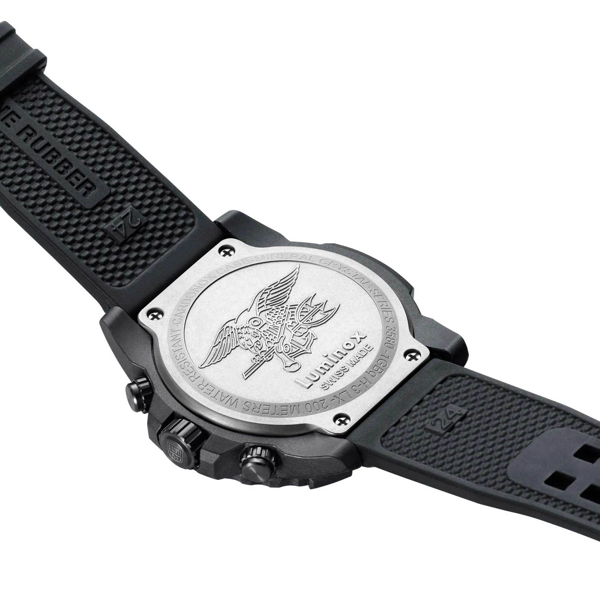 Luminox Men's Watch - Navy Seal Chronograph Military Black Dial Strap | XS.3581.SIS