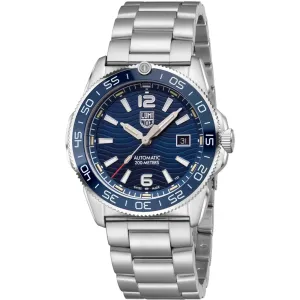 Luminox Men's Watch - Pacific Diver Automatic Blue Dial Silver Bracelet | XS.3104