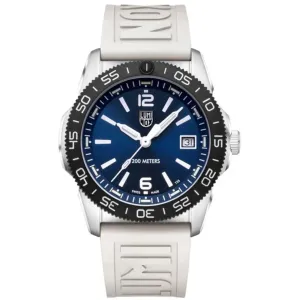 Luminox Men's Watch - Pacific Diver Dark Blue Dial White Rubber Strap | XS.CA23M