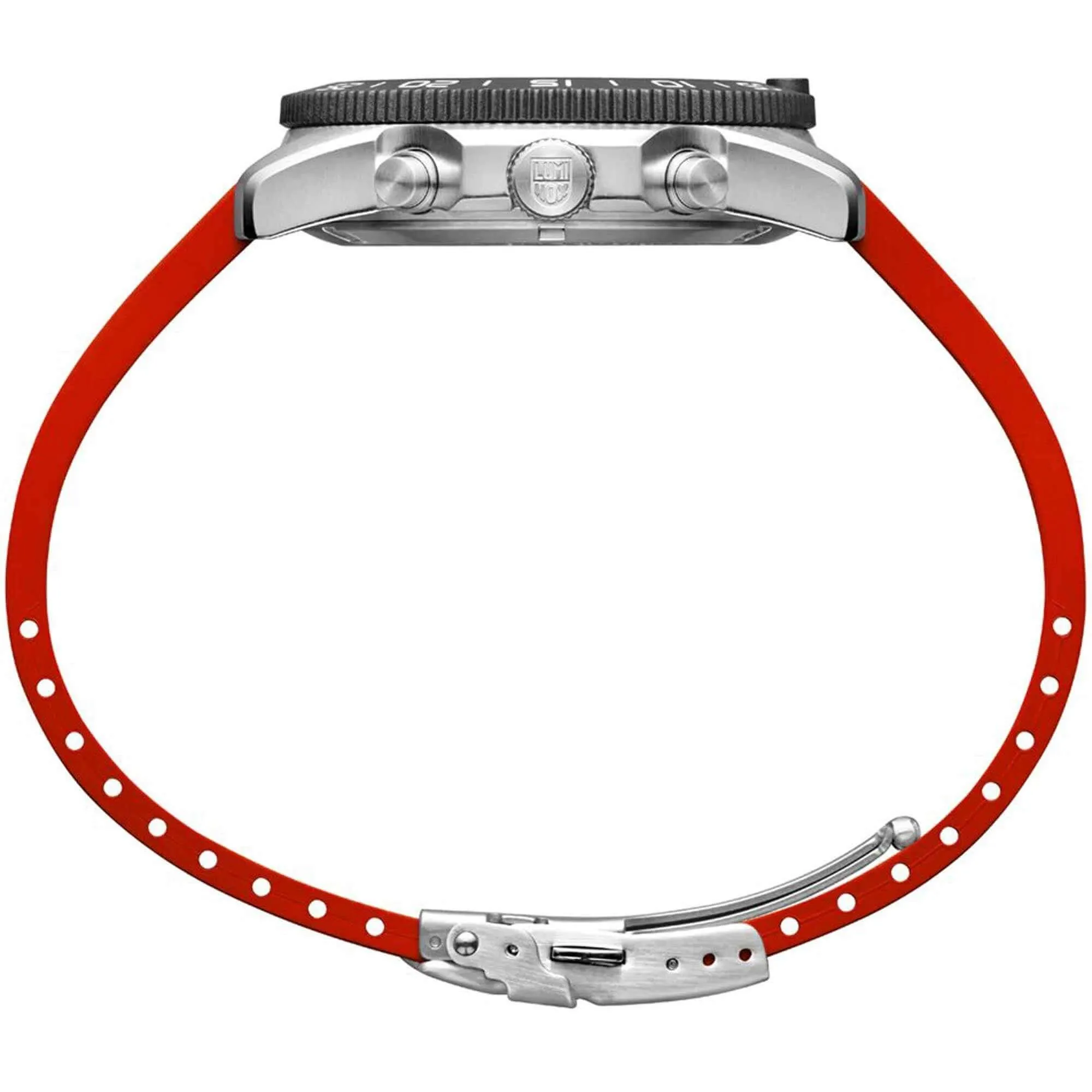 Luminox Men's Watch - Pacific Diver Swiss Quartz Chrono Red Rubber Strap | XS.3155