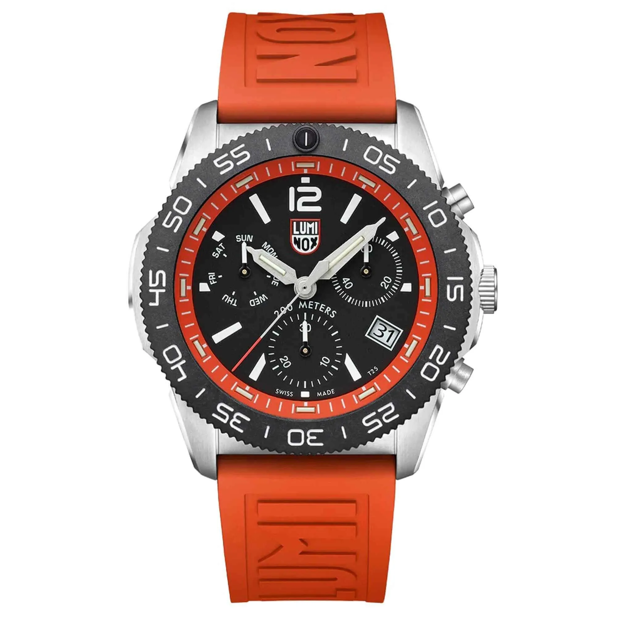 Luminox Men's Watch - Pacific Diver Swiss Quartz Chronograph Orange Strap | XS.3149