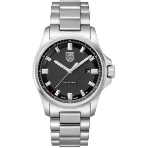 Luminox Men's Watch - Recon Date Black Dial Silver Steel Bracelet Quartz | XL.1832