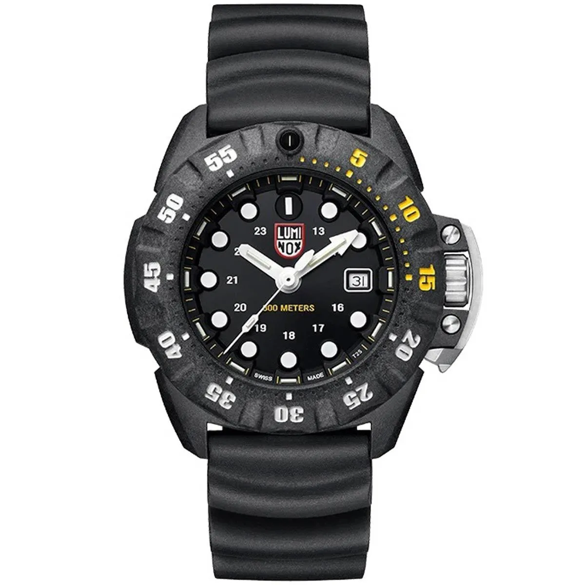 Luminox Men's Watch - Scott Cassell Deep Dive Quartz Black Dial Strap | 1555