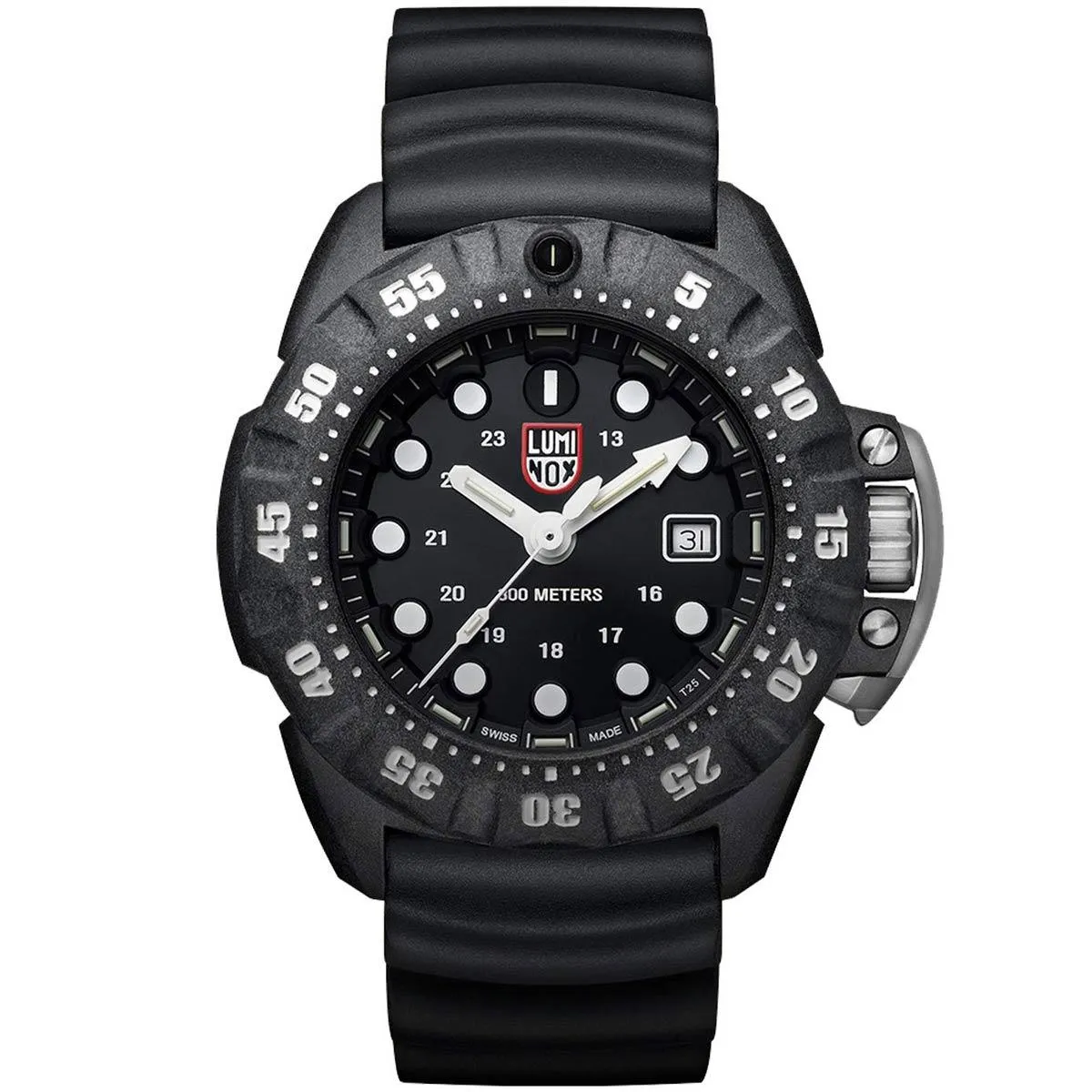 Luminox Men's Watch - Scott Cassell Deep Dive Swiss Quartz Black Rubber Strap | 1551