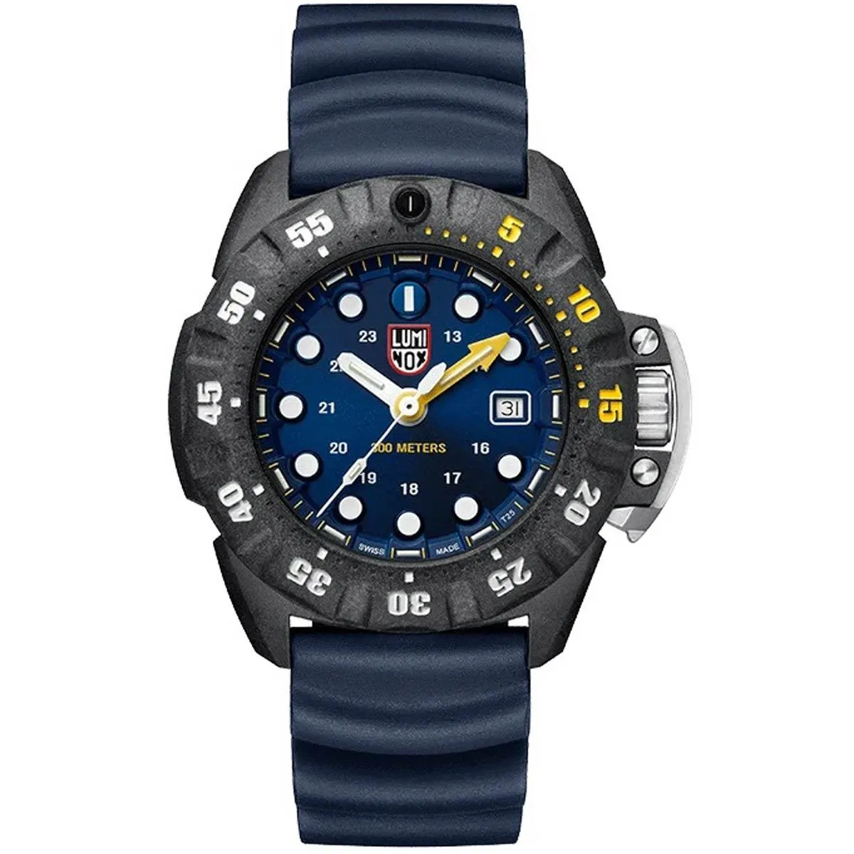 Luminox Men's Watch - Scott Cassell Deep Dive Swiss Quartz Blue Strap | 1553