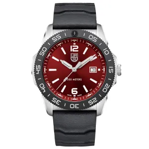 Luminox Men's Watch - Sea Pacific Diver Crimson Red Dial Black Rubber Strap | 3135