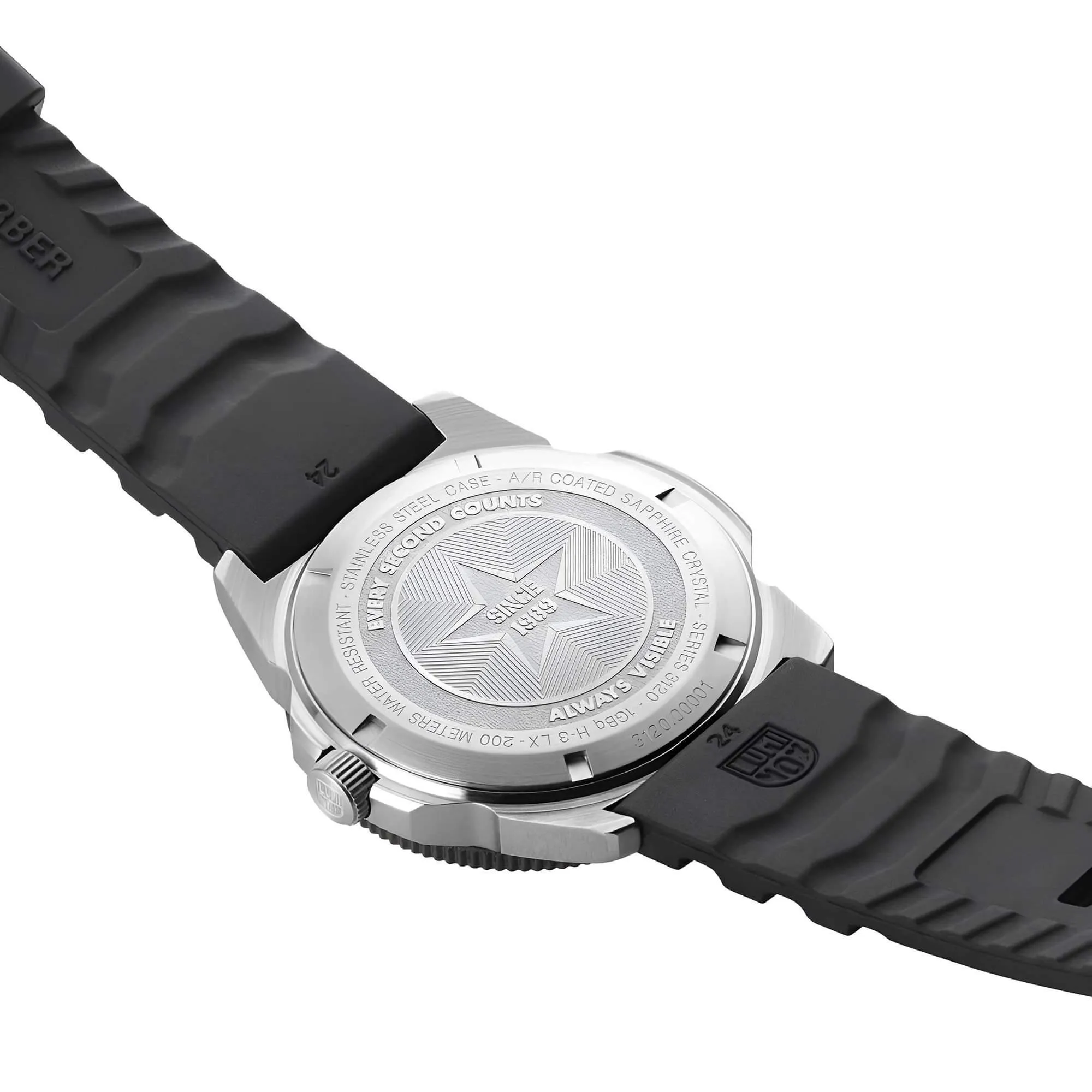 Luminox Men's Watch - Sea Pacific Diver Crimson Red Dial Black Rubber Strap | 3135