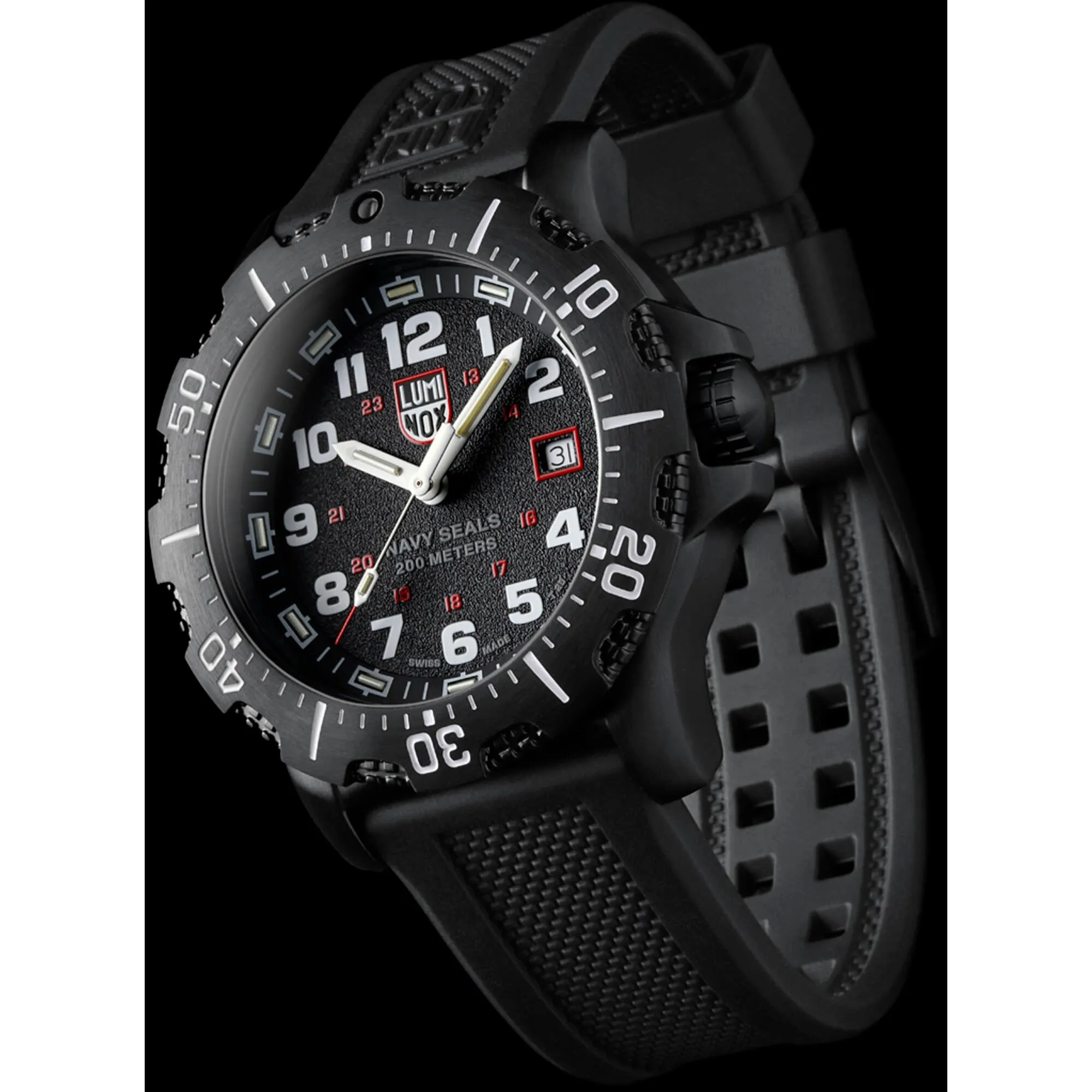 Luminox Men's Watch Set - Navy Seal 4230 Series Quartz Black Dial Strap | XS.4231.SET