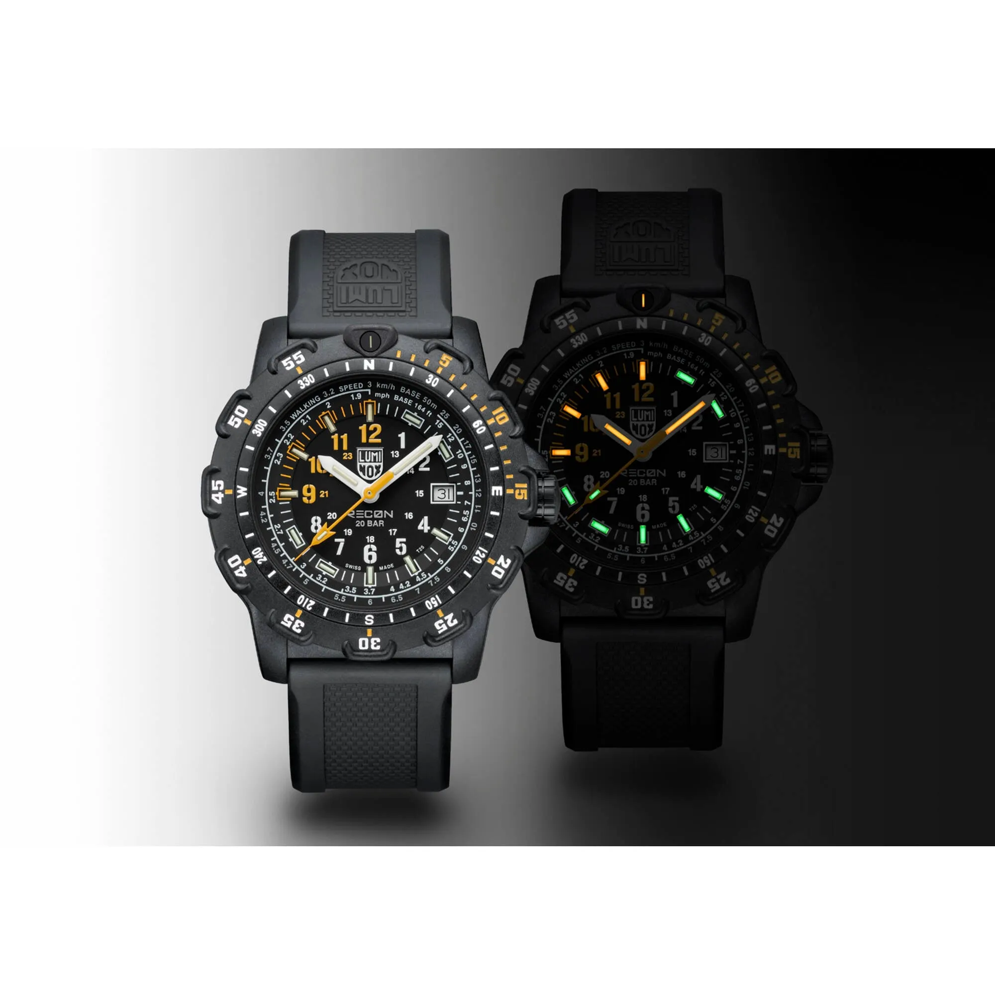 Luminox Men's Watch Set - Recon Point Man Rotating Bezel Black Strap | XL.8825.H.SET
