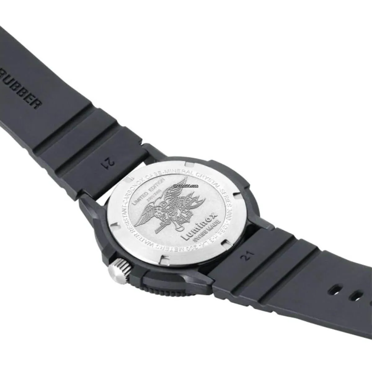 Luminox Men's Watch Set - Sea Navy Seal Black Dial Rubber Strap | 3001.EVO