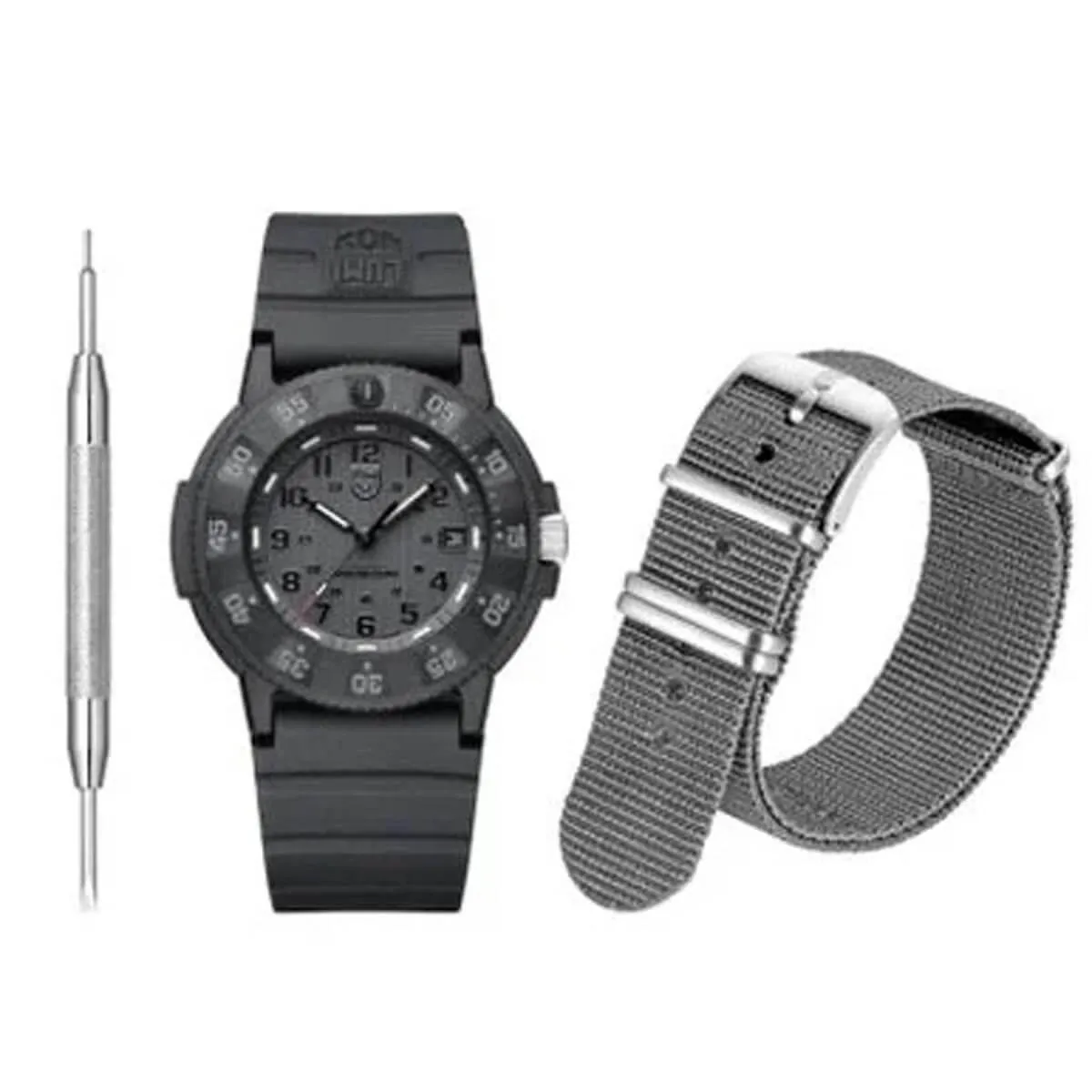 Luminox Men's Watch Set - Sea Navy Seal Black Dial Rubber Strap | 3001.EVO