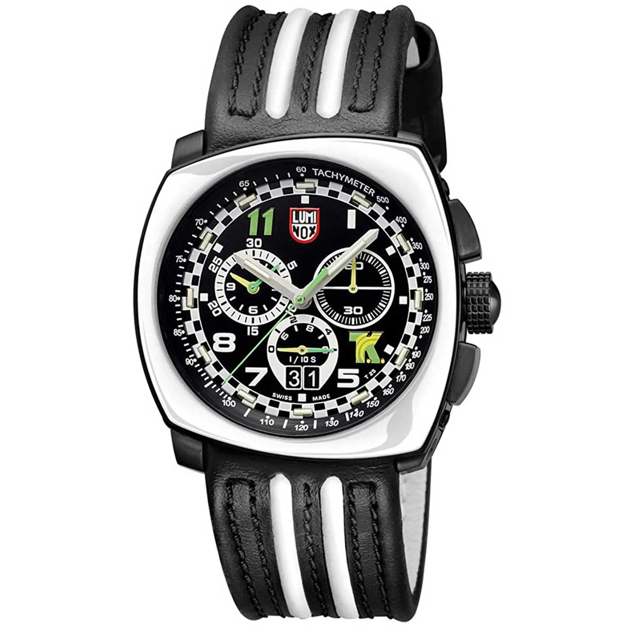 Luminox Men's Watch - Tony Kanaan Chronograph Black and White Dial Strap | XL.1143