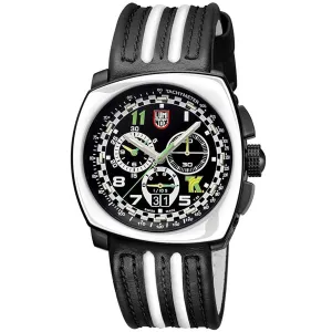 Luminox Men's Watch - Tony Kanaan Chronograph Black and White Dial Strap | XL.1143