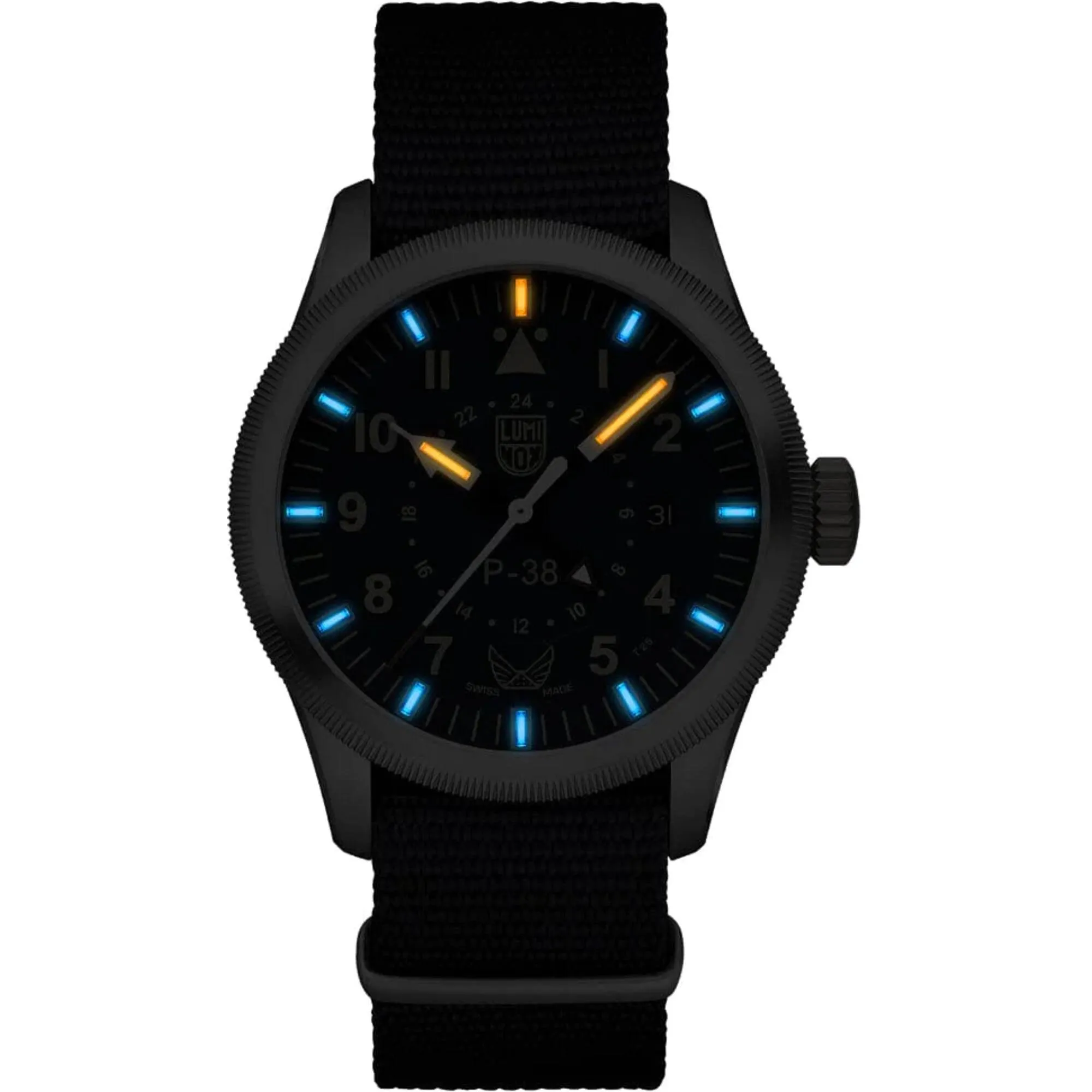 Luminox Men's Watch - Volition America P-38 Lightning Blue Dial Strap | XA.9521.VOL