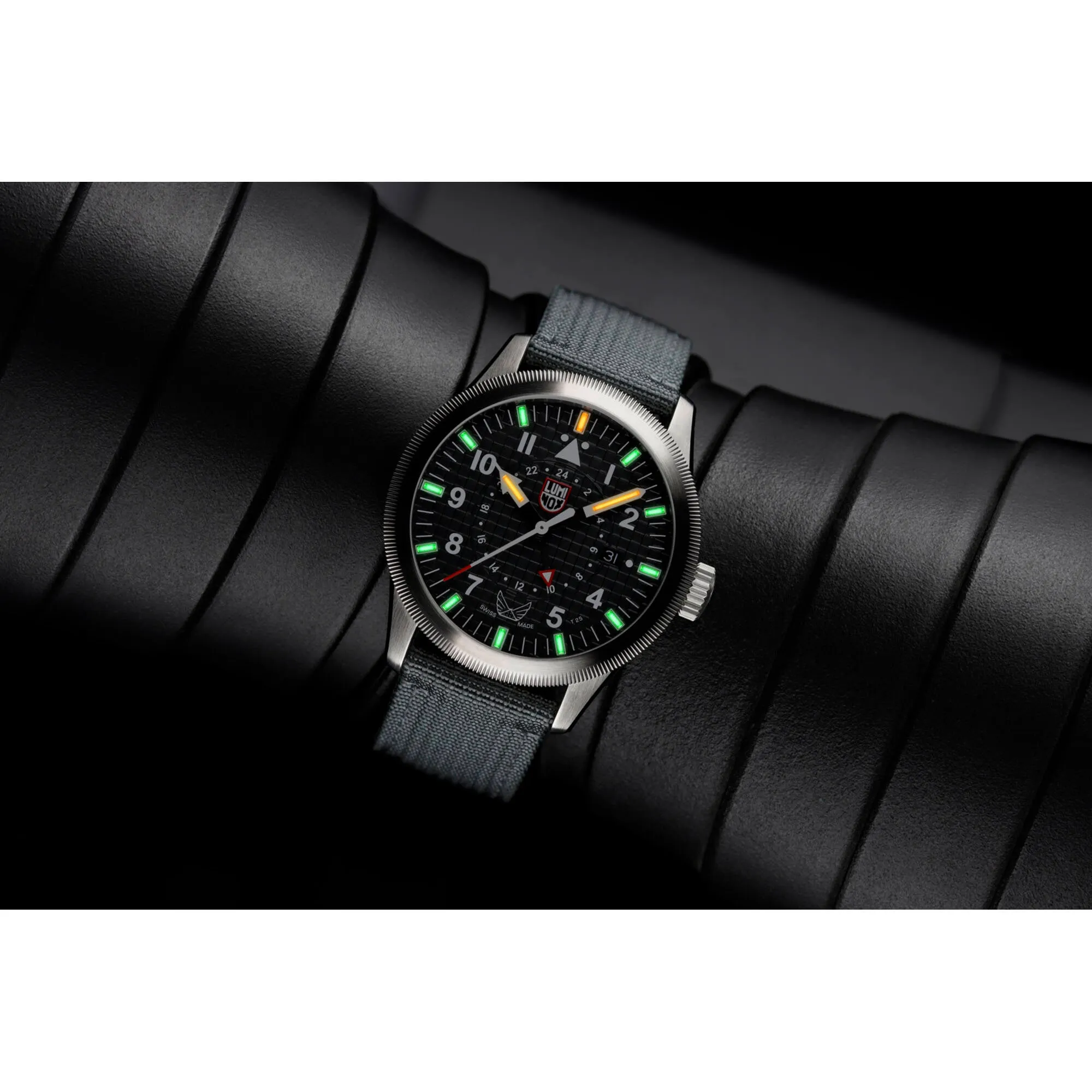 Luminox Men's Watch - Volition America Quartz Black Dial Grey Strap | XA.9522.VOL