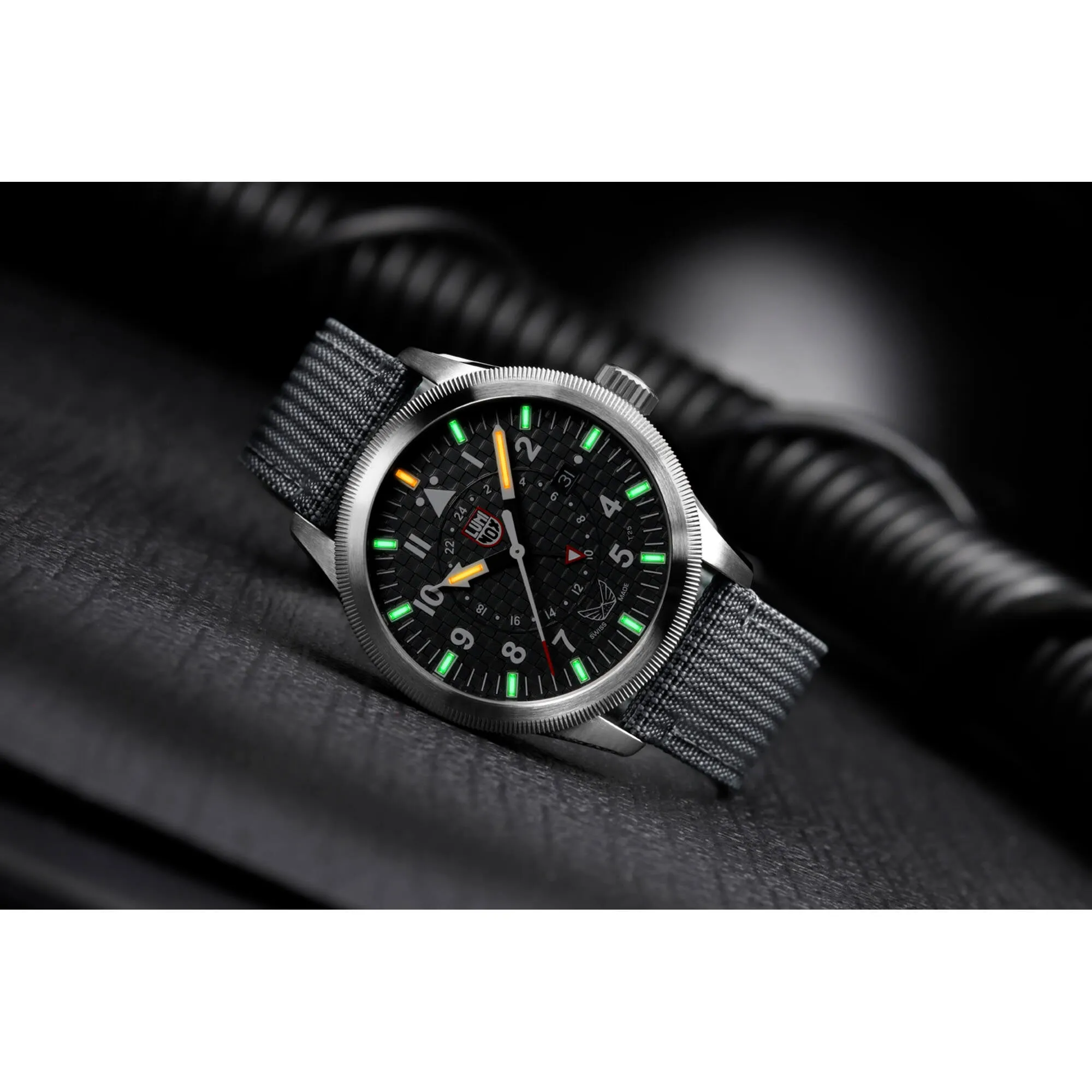 Luminox Men's Watch - Volition America Quartz Black Dial Grey Strap | XA.9522.VOL