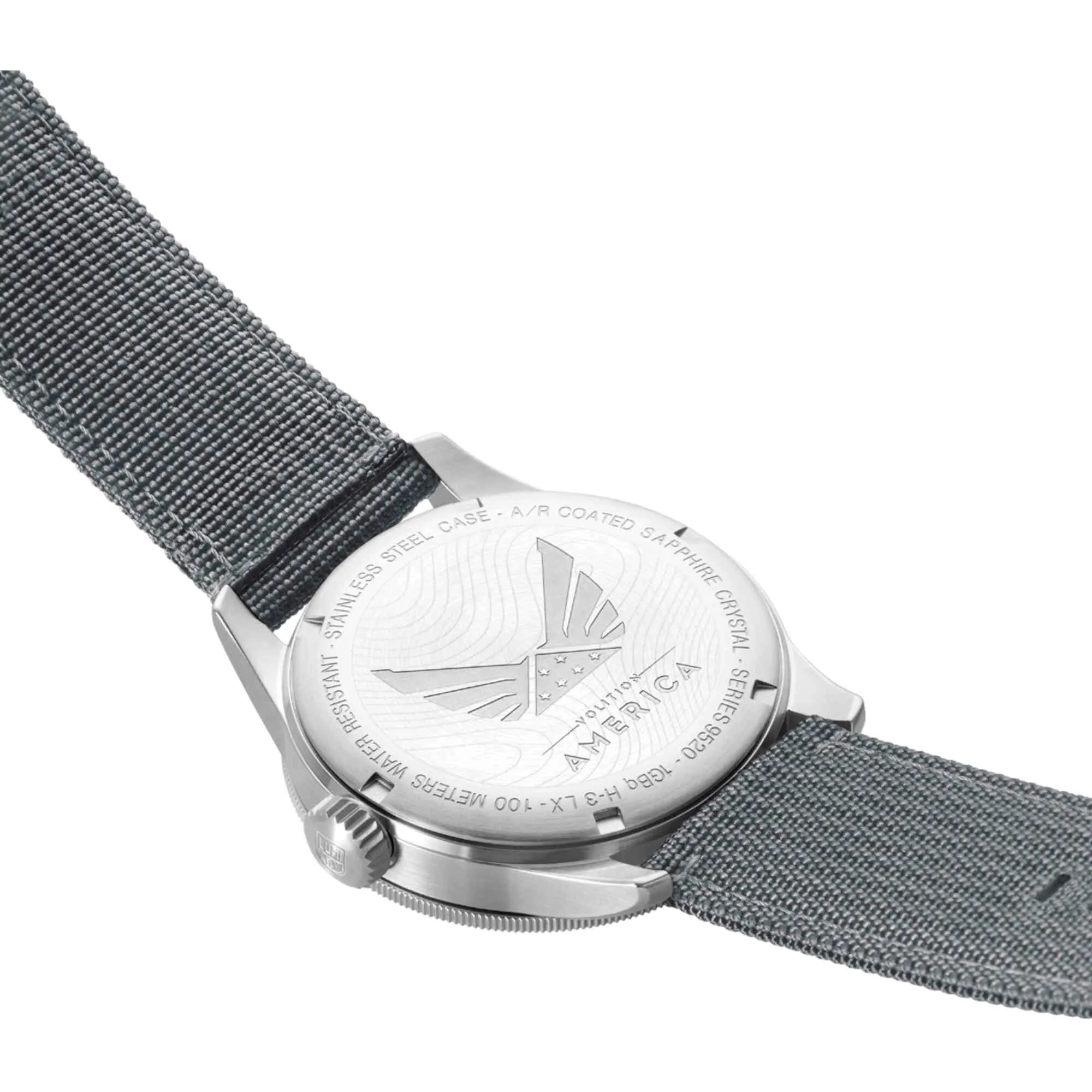 Luminox Men's Watch - Volition America Quartz Black Dial Grey Strap | XA.9522.VOL