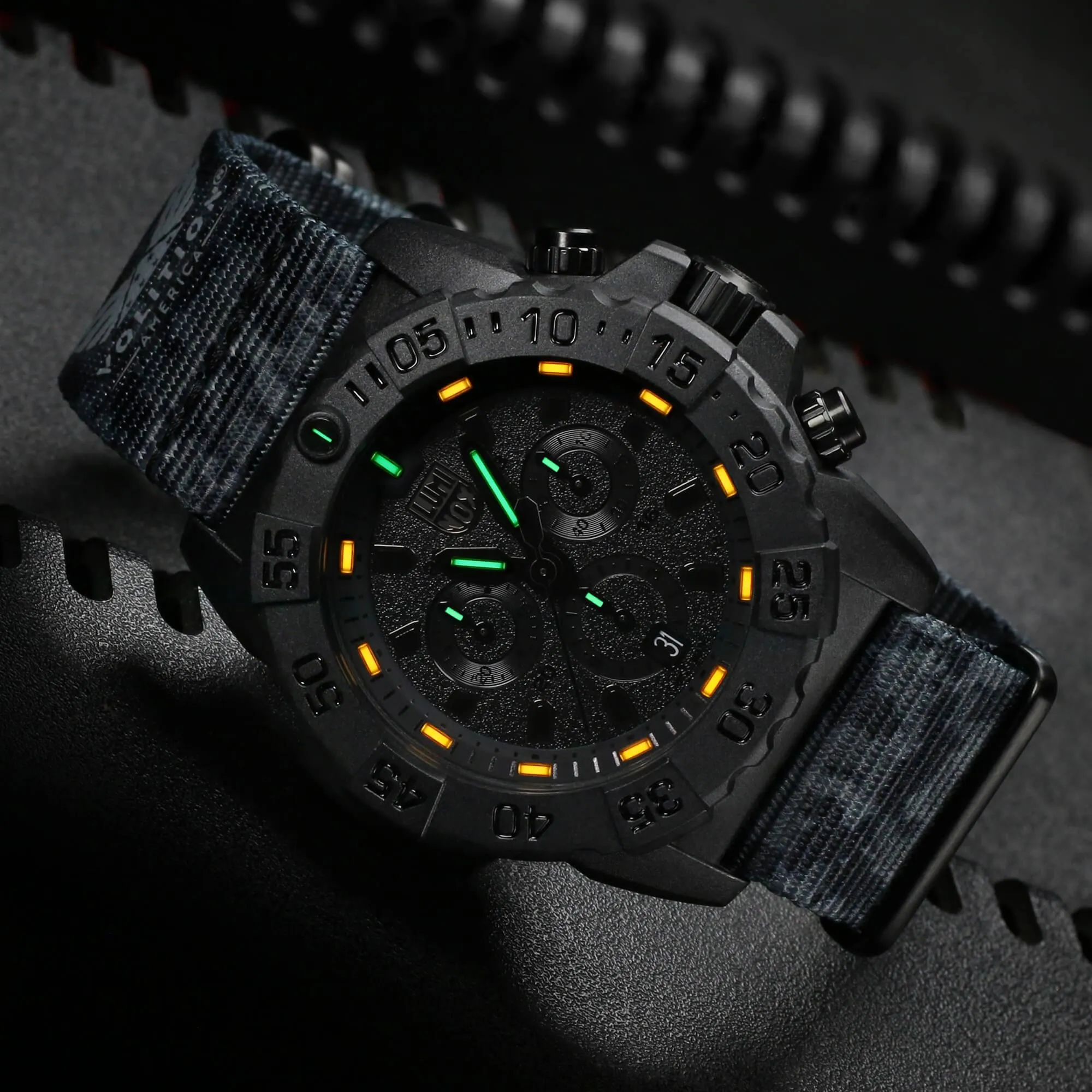 Luminox Men's Watch - X Volition Navy Seal Chronograph Nylon Strap | XS.3581.BO.VOL