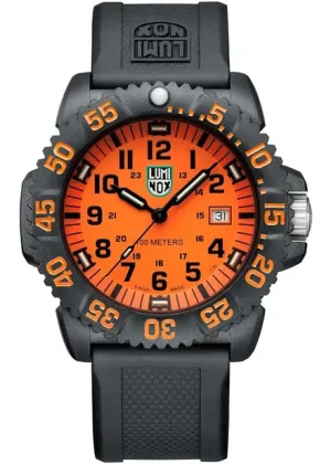 LUMINOX SEA LION G-COLLECTION CARBONOX CASE ORANGE DIAL X2.2059 1