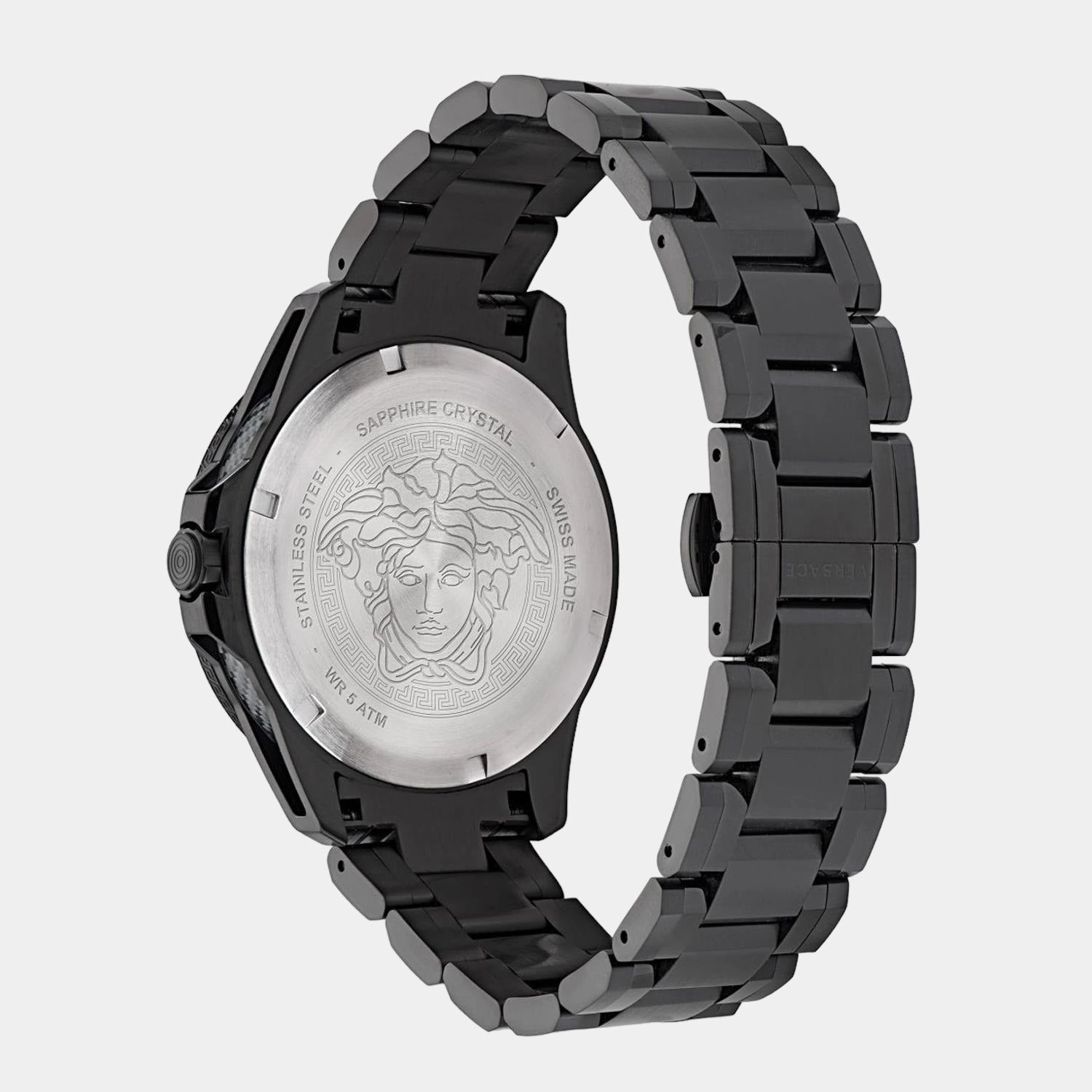 Men Black Analog Stainless Steel Watch VE2W00622
