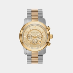 Men Gold Chronograph Stainless Steel Watch MK9075