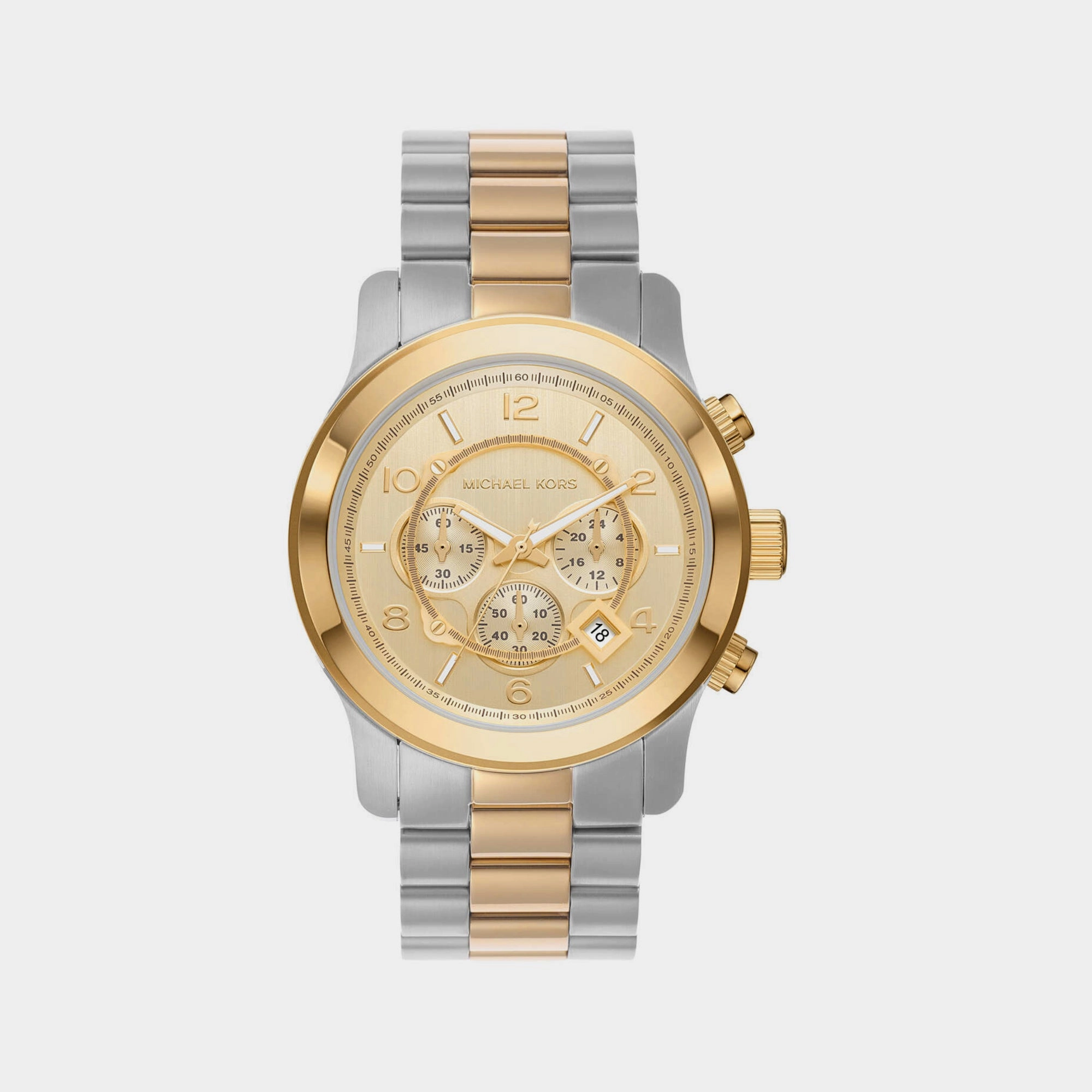 Men Gold Chronograph Stainless Steel Watch MK9075