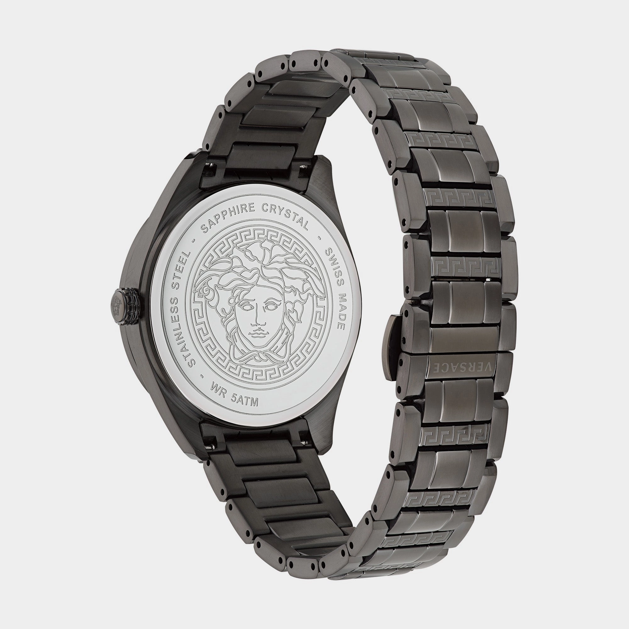 Men Gray Analog Stainless Steel Watch VE3H00522