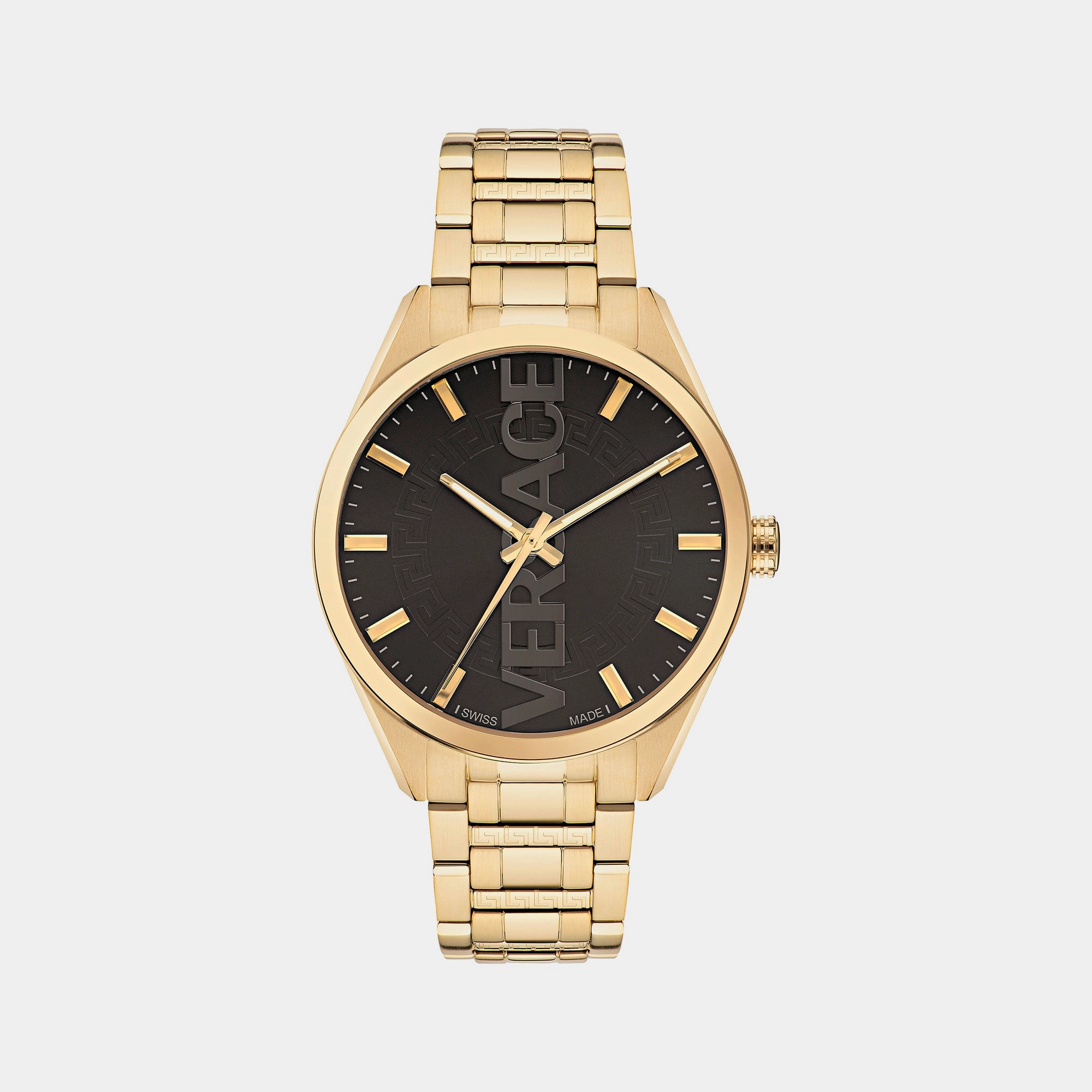 Men Gray Analog Stainless Steel Watch VE3H00622