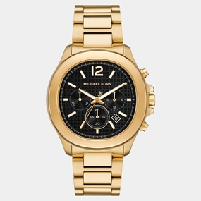 Men Quartz Black Dial Chronograph Stainless Steel Watch MK9192