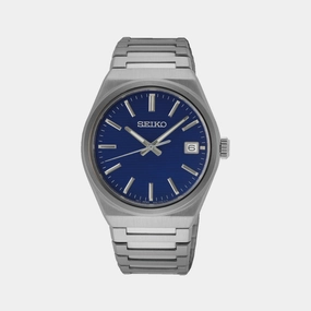 Men Quartz Blue Dial Analog Stainless Steel Watch SUR555P1