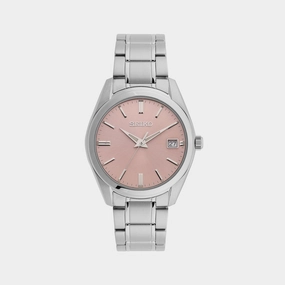 Men Quartz Pink Dial Analog Stainless steel Watch SUR523P1