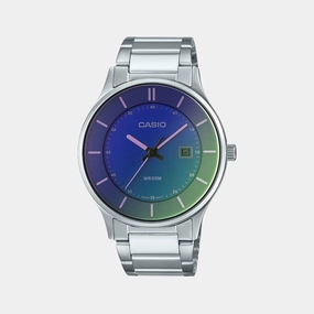 Men's Analog Stainless Steel Watch A2110 - MTP-E605D-2EVDF