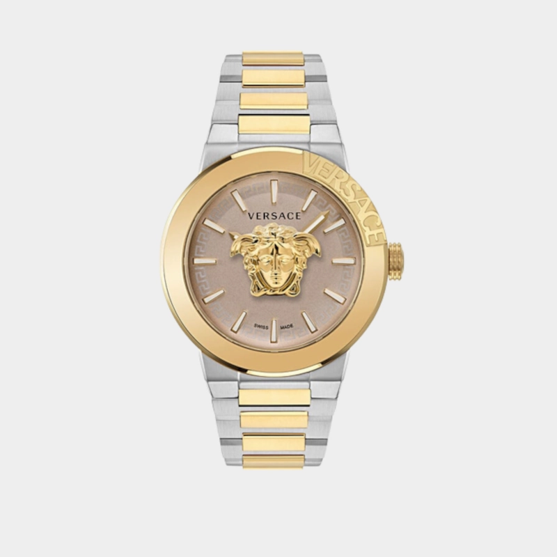 Men's Beige Analog Stainless Steel Watch VE7E00423